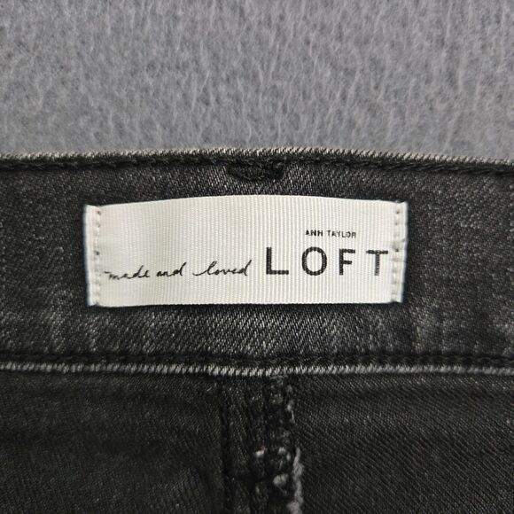 Ann Taylor LOFT Women 30/10 Black Modern Skinny Mid Rise Jeans - Picture 6 of 12